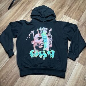 VLONE Juice Wrld Fighting Demons Hoodie Size S Melting V Logo Made In Vlone Rare